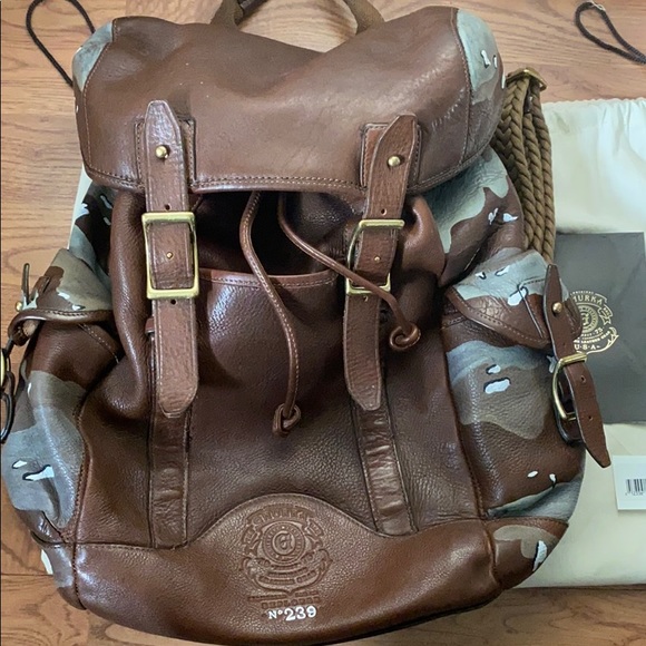 ghurka leather backpack